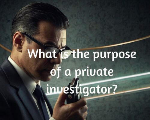 What is the Purpose of a Private Investigator? A Clear Explanation